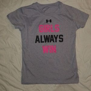 Grey Girls Under Armor Shirt